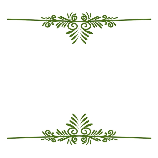 Borde ornamental dibujado a mano