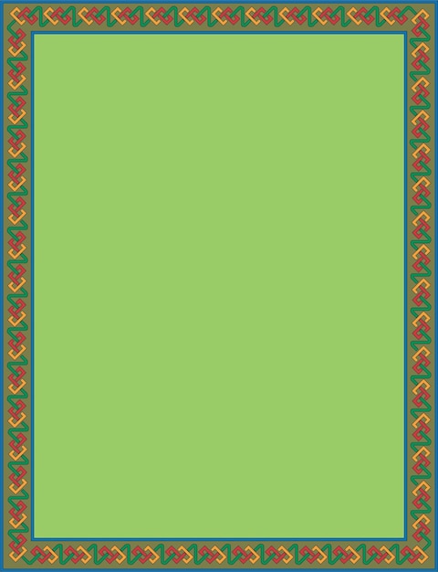 Borde de página verde