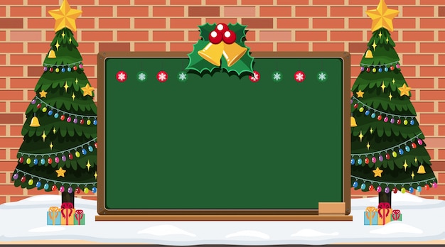 Borde con tema navideño