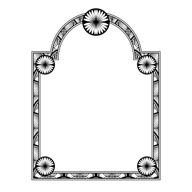 El borde vectorial abstracto con líneas que forman una ventana puede ser para una portada de libro o para otra cosa