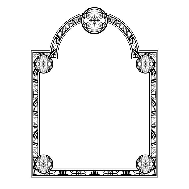 El borde vectorial abstracto con líneas que forman una ventana puede ser para una portada de libro o para otra cosa