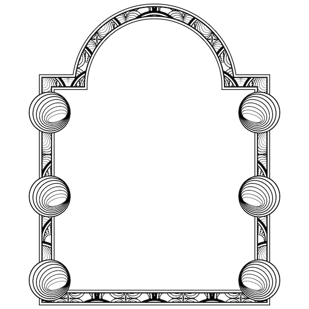 El borde vectorial abstracto con líneas que forman una ventana puede ser para una portada de libro o para otra cosa