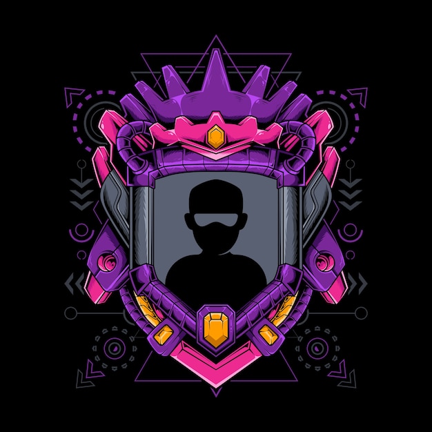 Border avatar king geometría sagrada