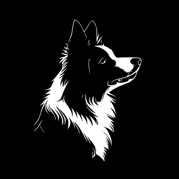 Vector border collie logo vectorial de alta calidad ilustración vectorial ideal para el gráfico de camisetas