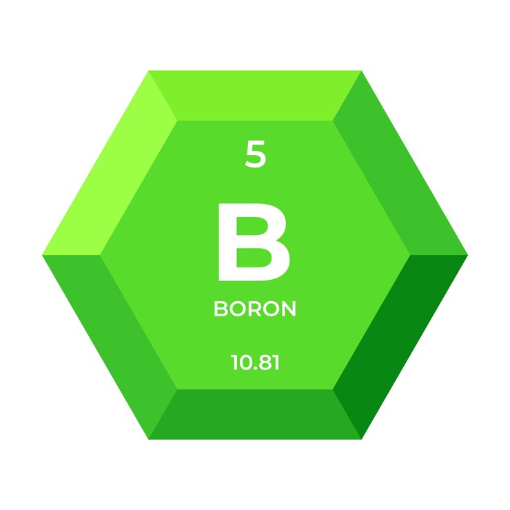 Vector el boro es el elemento químico número 5 del grupo de los metaloides.
