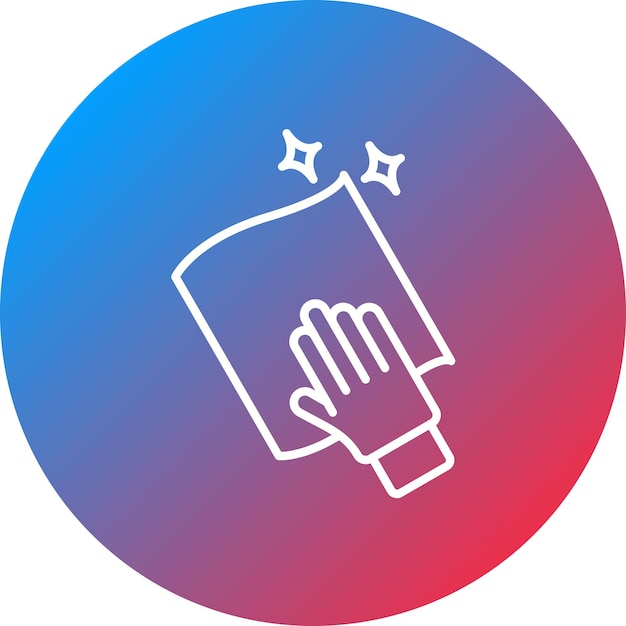 Borrado con imagen vectorial de icono de mano Se puede utilizar para la limpieza de la casa