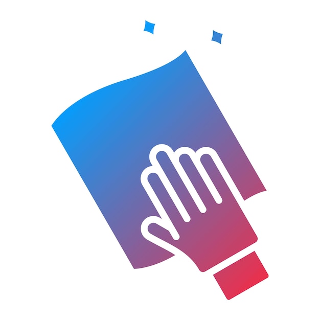 Borrado con imagen vectorial de icono de mano Se puede utilizar para la limpieza de la casa