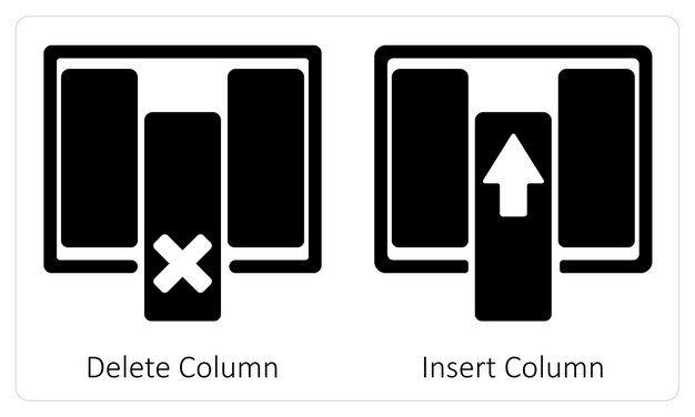 Borrar la columna e insertar la columna