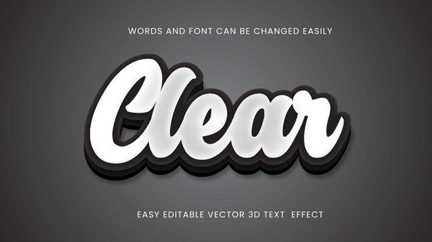 Borrar fuente editable de texto vectorial 3d