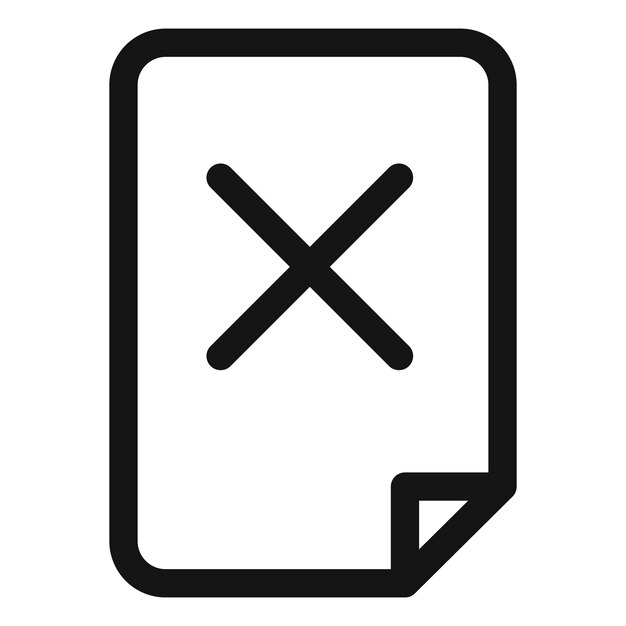 Borrar el ícono de archivo Perfecto para la gestión de documentos