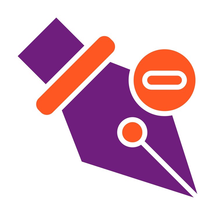 Vector borrar la ilustración del diseño del icono del vector de anclaje