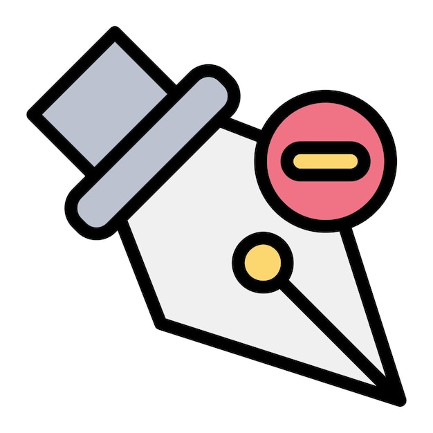 Borrar la ilustración del diseño del icono del vector de anclaje