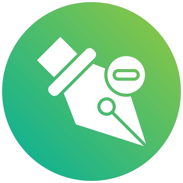 Borrar la ilustración del diseño del icono del vector de anclaje