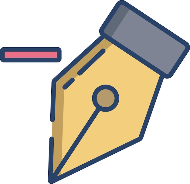 Borrar la ilustración del vector de color lineal de Anchor Pointsolid