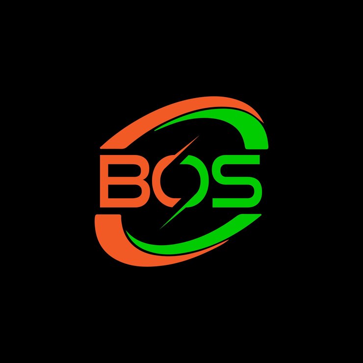 Vector bos letra inicial diseño de logotipo plantilla ilustración vectorial