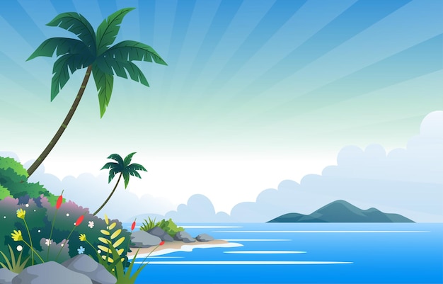 Bosque con fondo de playa
