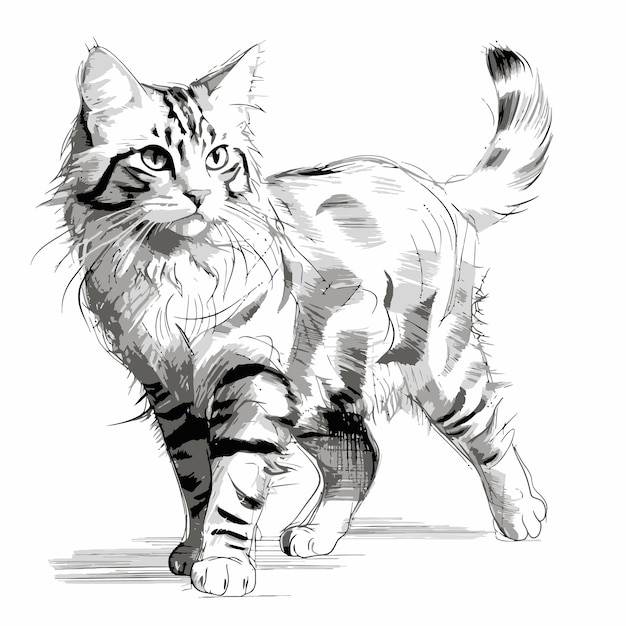 Bosquejo de un gato