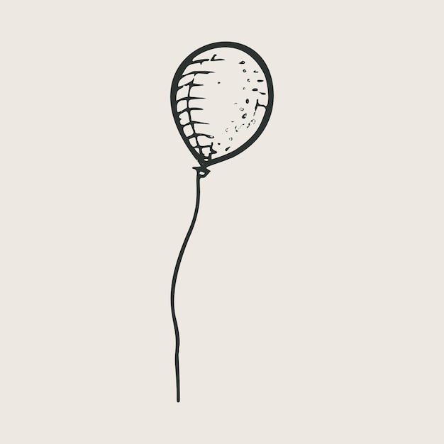 Bosquejo grabado de globo en estilo vintage
