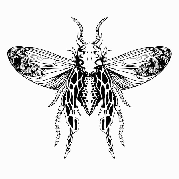 Bosquejo de un insecto