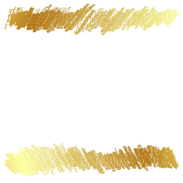 Vector bosquejo simple vector oro dorado abstracto superior e inferior crayón para el fondo