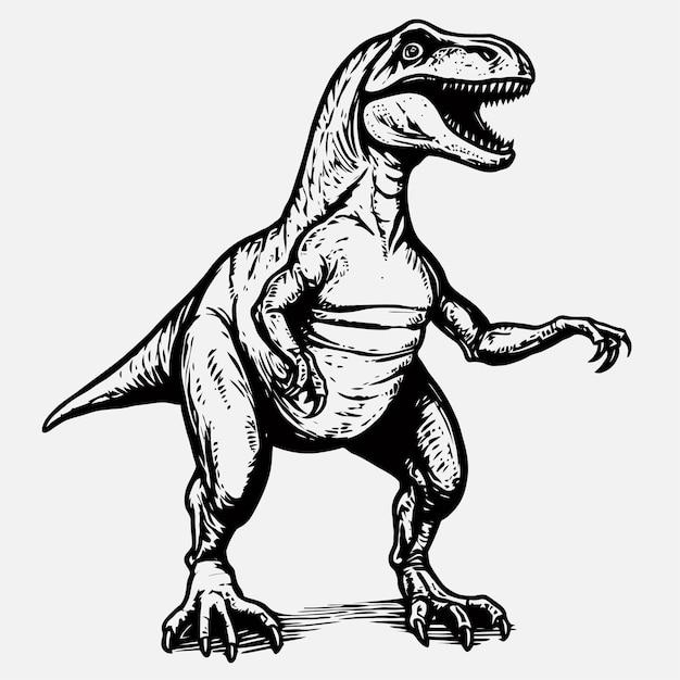 Bosquejo de tiranosaurio