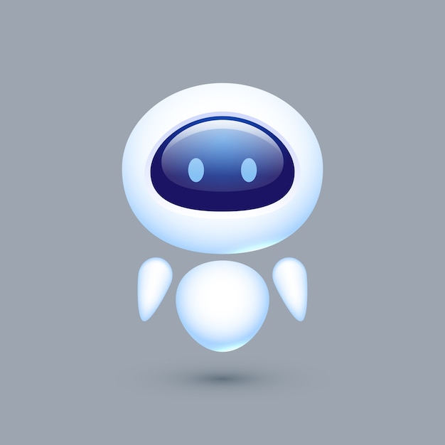 Bot de chat. robot con emociones. concepto de servicio al cliente.