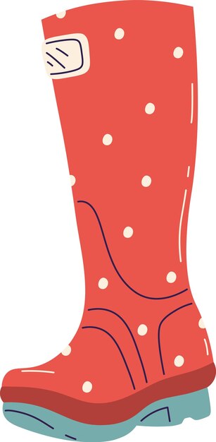 Bota de goma Gumboot punteada