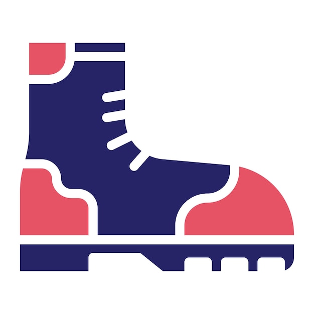 Botas de ejército ilustración de icono vectorial de icono militar