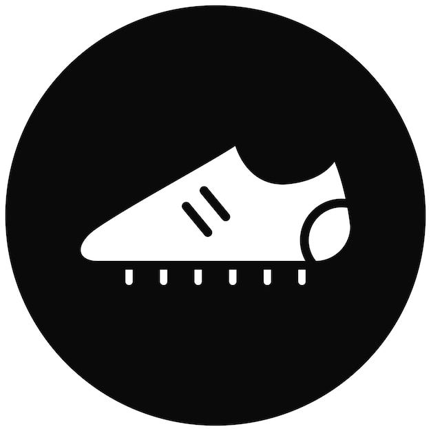 Botas de fútbol Ilustración del icono vectorial del conjunto de iconos de fútbol