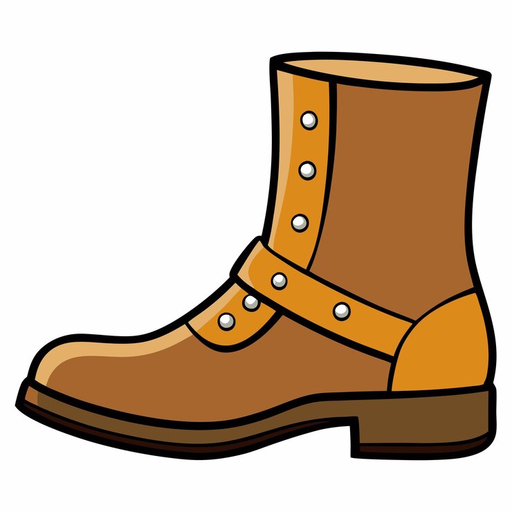 Vector botas de tobillo color plano aislado en fondo blanco ilustración vectorial de color plano