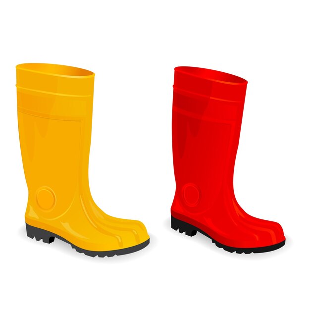 botas para el trabajo de vectores