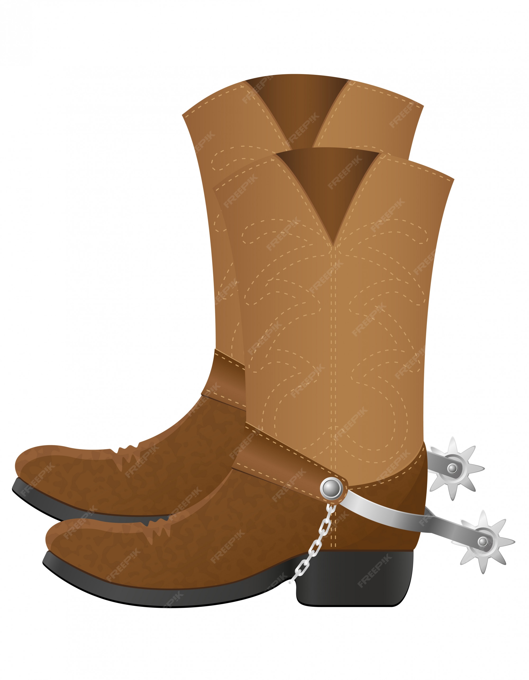 Botas de vaquero ilustración vectorial | Vector Premium