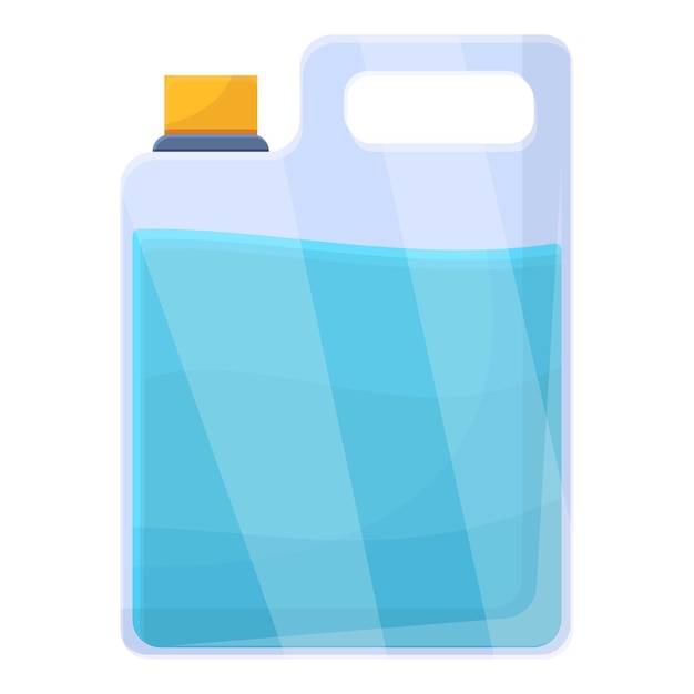 Bote con icono de agua Caricatura de bote con icono de vector de agua para diseño web aislado sobre fondo blanco