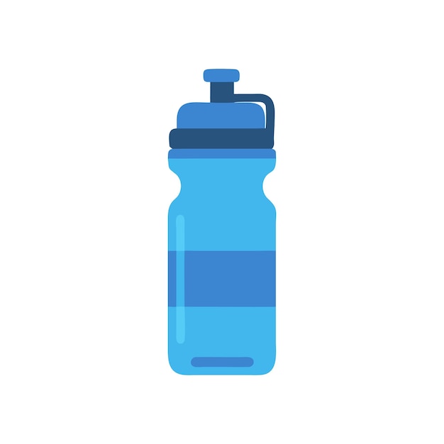 Botella de agua azul para deportes