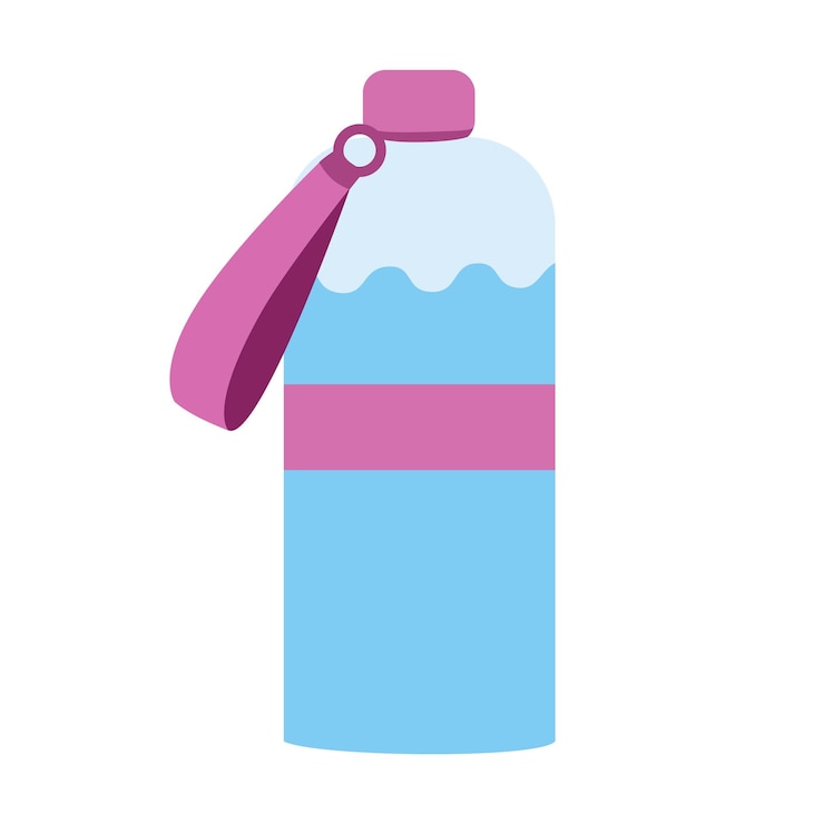 Vector una botella de agua potable limpia para deportes