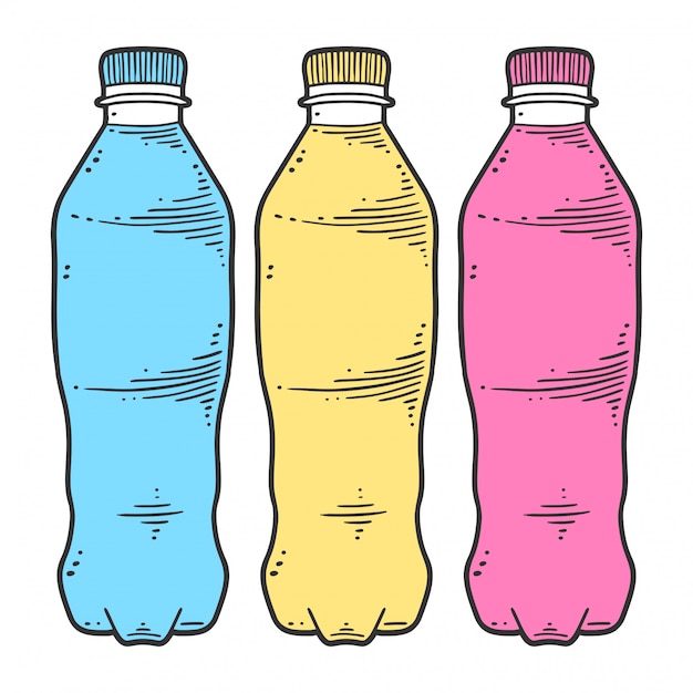 Botella de agua.