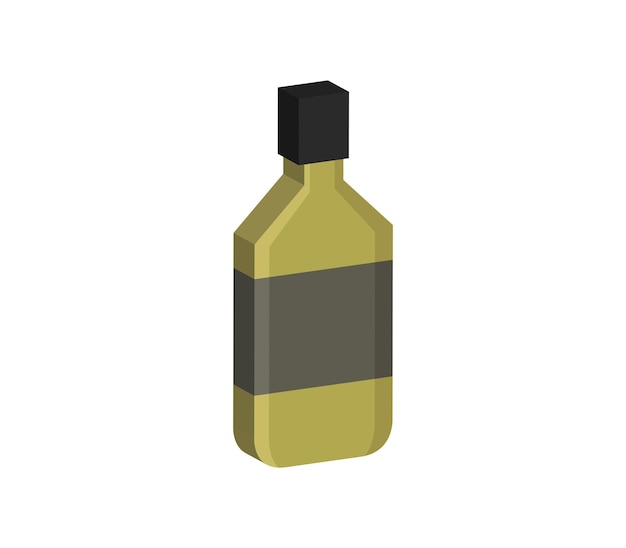 Vector botella de alcohol