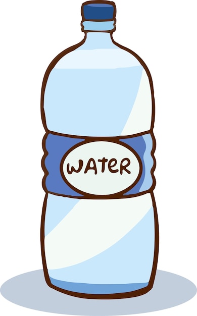 Dibujo de una botella de agua de plástico