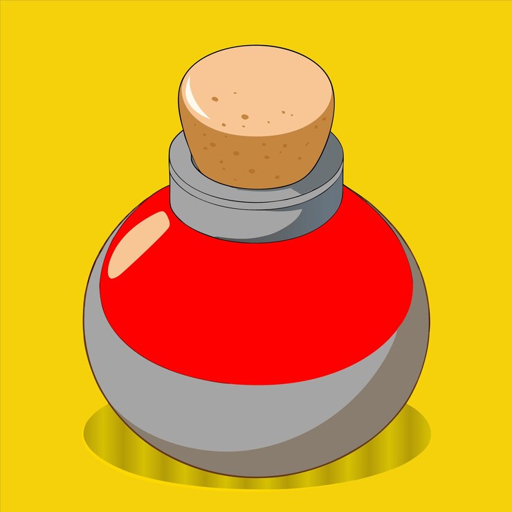 Vector una botella de batidor de pimienta con una tapa roja en la parte superior