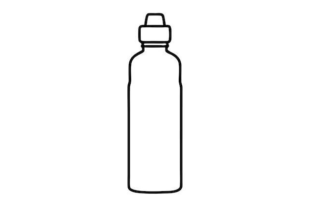 una botella blanca con una tapa en ella que dice que no hay logotipo