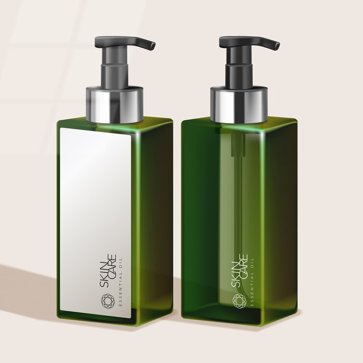 Botella de bomba alta teñida para productos de cuidado del cabello / cuidado de la piel / cuidado de la salud / artículos de tocador