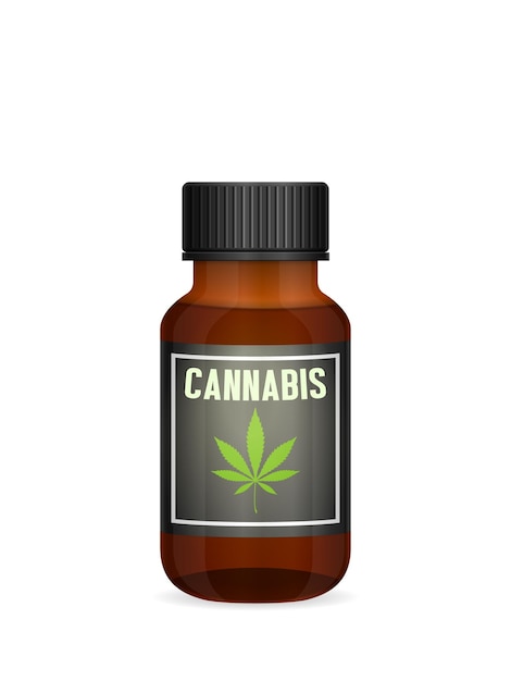 Botella de cannabis medicinal