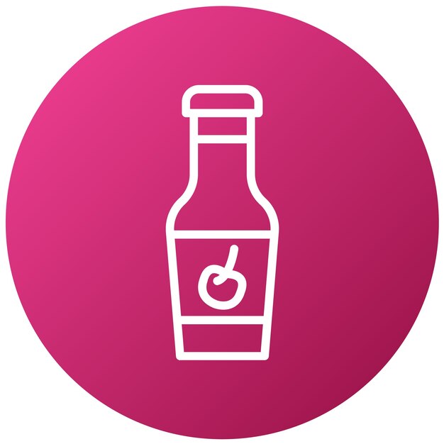 una botella de cerveza con un fondo rosa