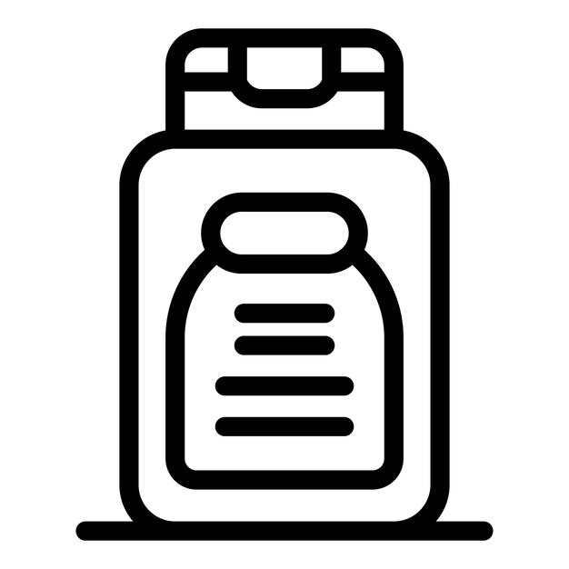 Botella de champú de pie en el estante en el baño