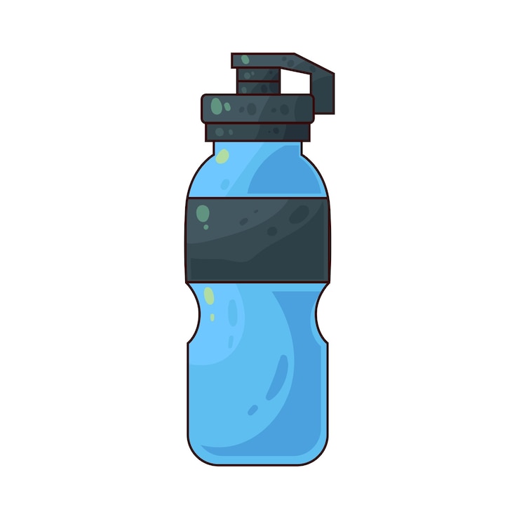 Vector botella deportiva