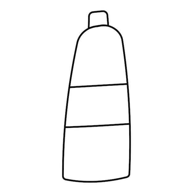 Botella de elementos lineales para líquidos de vidrio plástico