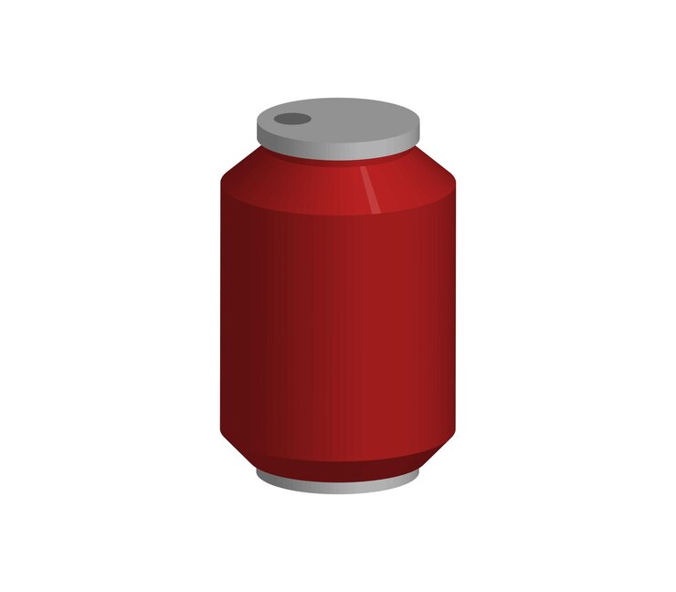 Vector botella de energía de soda tridimensional.
