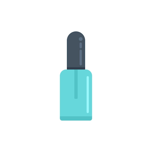 Botella de esmalte de uñas con esmalte turquesa que muestra belleza y cuidado