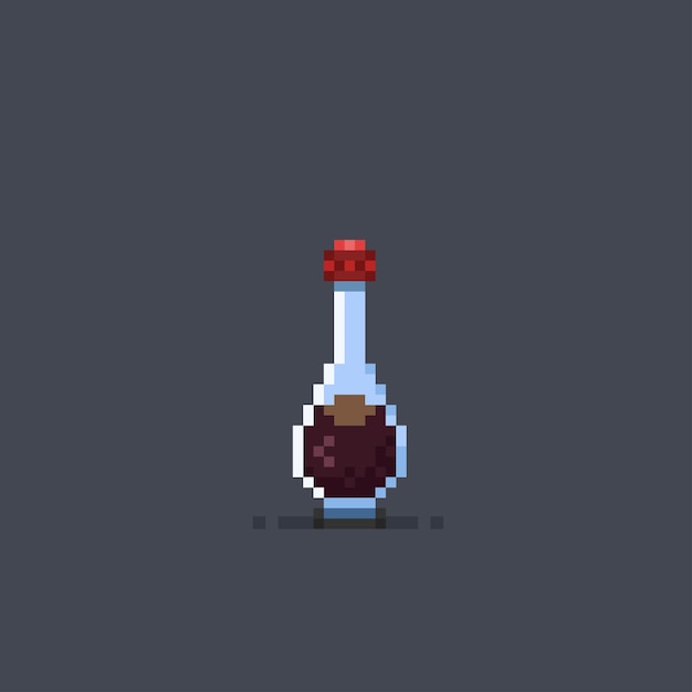 botella de especias en estilo pixel art