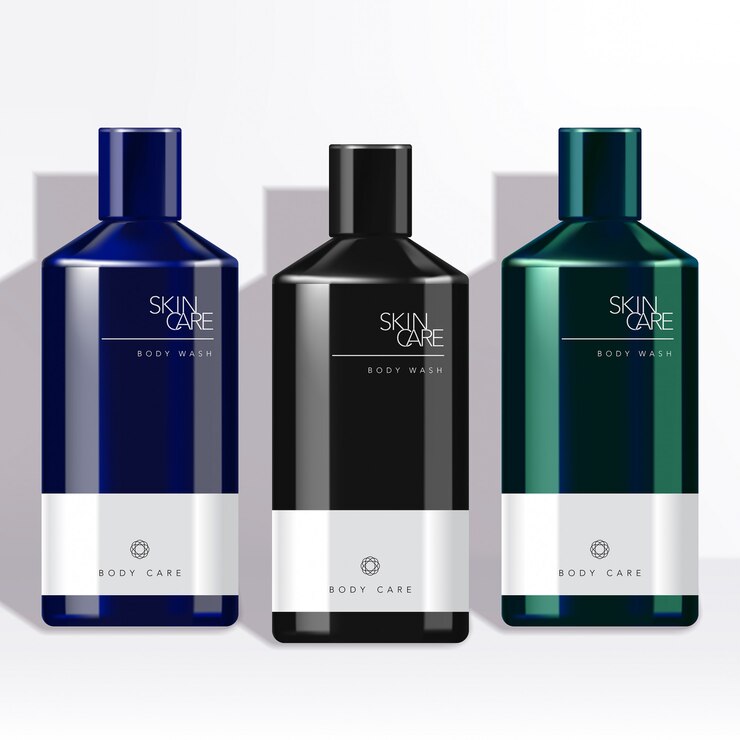 Botella para hombre de lujo metálico / brillante